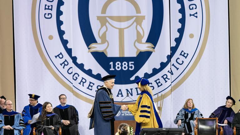 Commencement ceremony at Georgia Tech