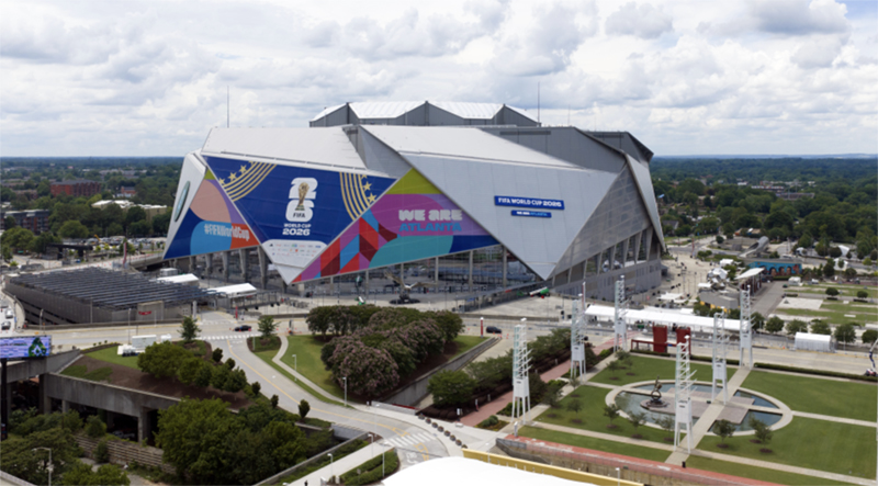 Mercedes Benz stadium in Atlanta