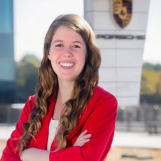 "Kate Napier at the Porsche Experience Center Atlanta. Photo by Karen Images"