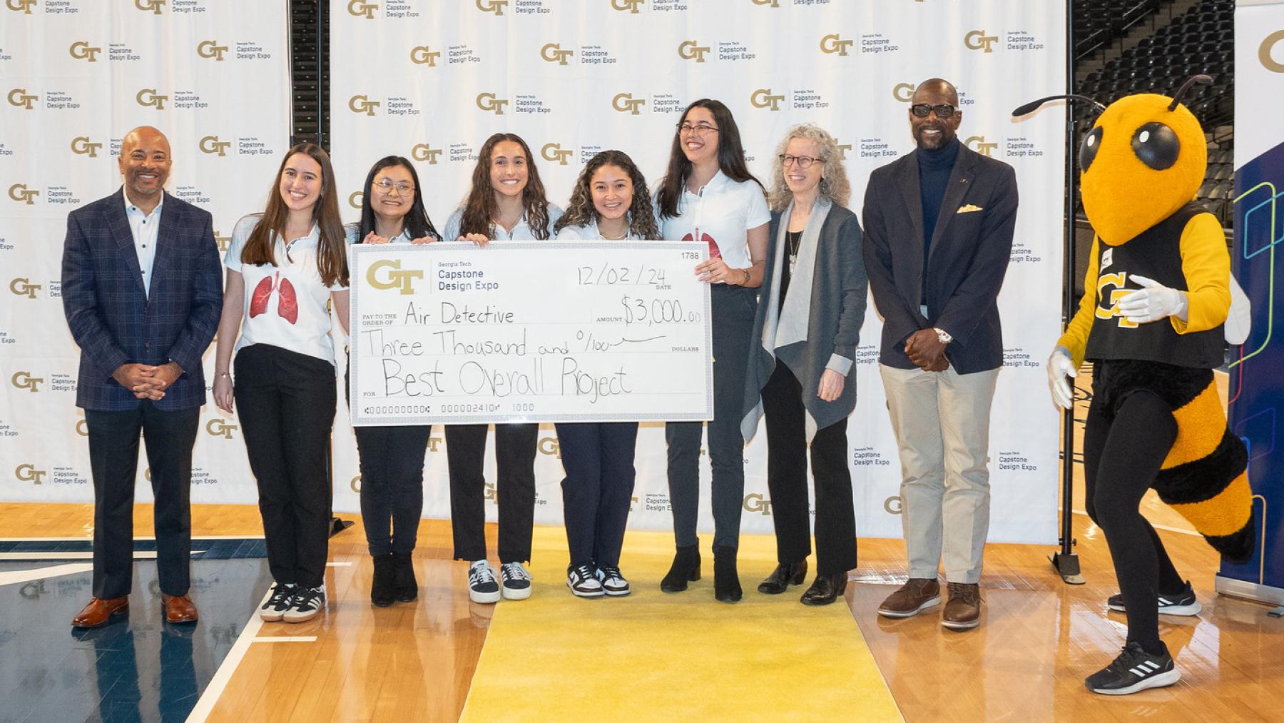 Team Air Detective won top honors at the Fall 2024 Capstone Design Expo.