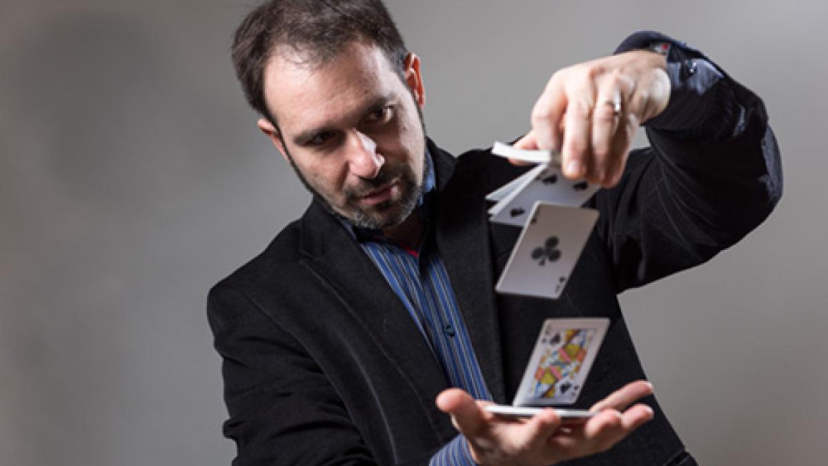 Matt Baker, School of Mathematics professor and award-winning magician. 
