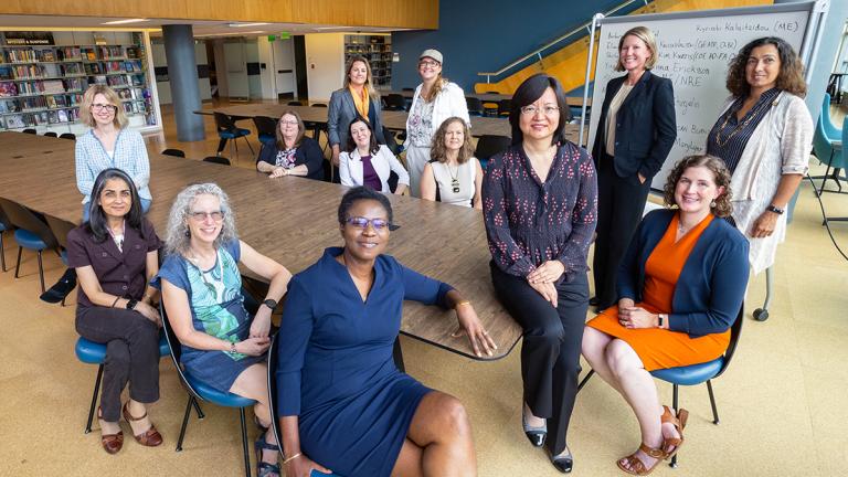 13 of 14 women serving in administrative leadership roles in the College of Engineering in 2023.