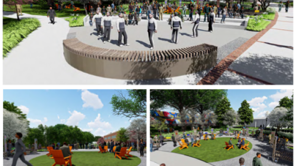 Divine Nine Plaza Rendering