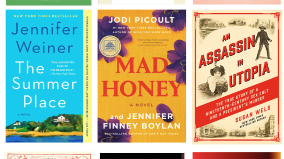 Book jackets for What to Read, Summer 2023
