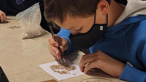 Fossil Fridays are open to citizen scientists of all ages. (Photo: Christine Conwell)