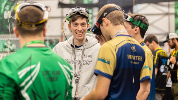 Students Matt Kelsey, Luke Lawver, and Tanner Beard participated in the 2022 Collegiate Drone Racing Championship in Grand Forks, North Dakota.