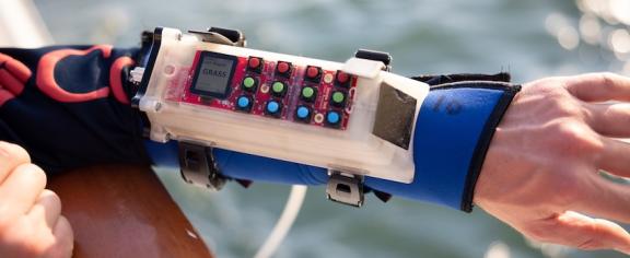 Developed at Georgia Tech for the Wild Dolphin Project, CHAT emits dolphin-like whistle sounds made up to represent objects divers handle in the water. 