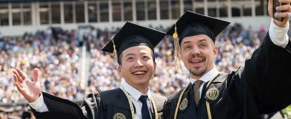 Graduates at Commencement