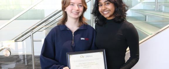 Electrosuit Founders Aubrey Hall and Sherya Chakraborty
