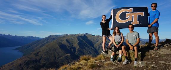 Georgia Tech students in New Zealand in 2018