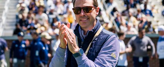 J Batt at Georgia Tech's Spring Football Game