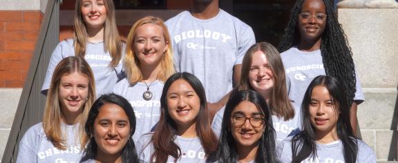 1st row, from L to R: Ria Vittal, Malavika Niverth; 2nd row: Meghan Hamrick, Britney Huynh, Andrea Ninh; 3rd row: Larissa Martin, Anja Govednik; 4th row: Alison Bolaños, J’Avani Stinson, Deandra Smith.