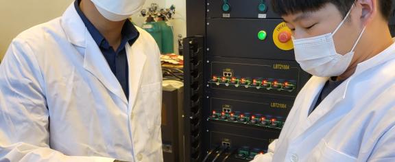 Professor Seung Woo Lee and Michael J. Lee