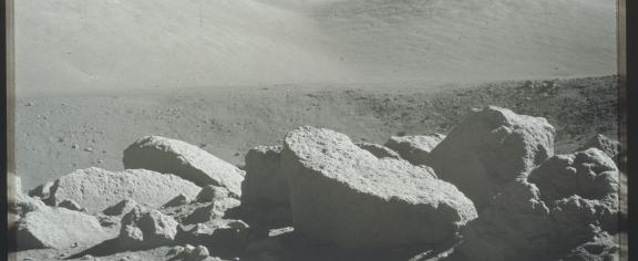 The Camelot crater in the Moon’s Taurus-Littrow Valley is where the sample containing trivalent titanium was found. NASA/Apollo 17: AS17-145-22159