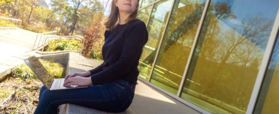 Georgia Tech human-centered computing Ph.D. student Ashley Boone is building data tools to reduce the likelihood of birds flying into buildings.