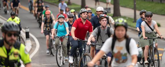 Cycling on campus