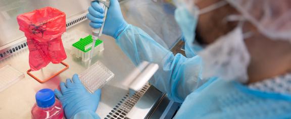 Researcher in Lab