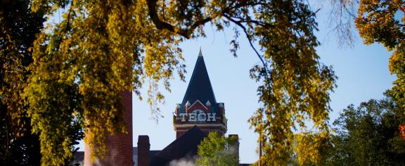 Tech Tower Through the Trees