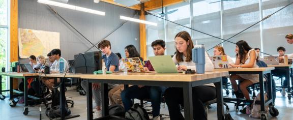 Georgia Tech students in class