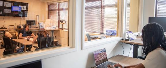 Researchers working in Georgia Tech's Center for Advanced Communications Policy