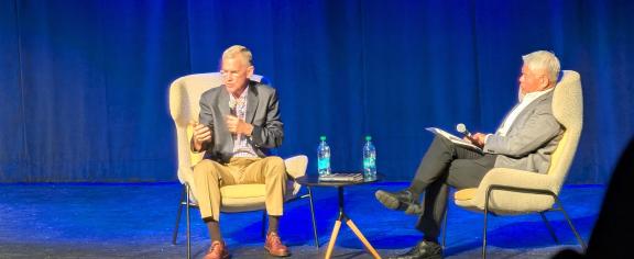 Gen. Stanley McChrystal and Nunn School Professor of the Practice John Tien