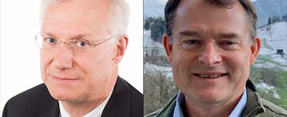 Headshots of Andreas Bommarius and Chris Gaffney