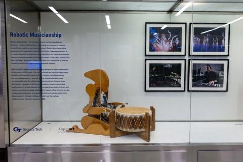 Robotics musicianship exhibit at Hartsfield-Jackson airport