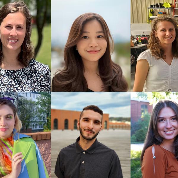 2023 Haley Fellows (clockwise from top left) Jessica Deutsch, Quynh Nguyen, Eliza Gazda, Sydney Popsuj, Jose Luis Ramirez-Colon, Sidney Scott-Sharoni.jpg
