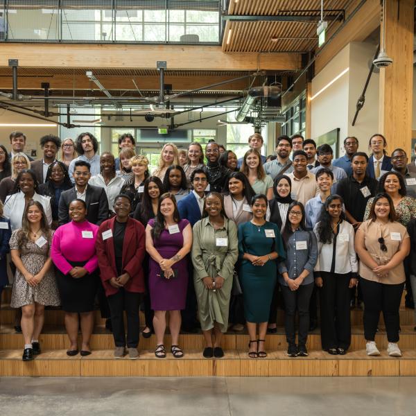 The Partnership for Inclusive Innovation’s 2023 Summer Internship &nbsp;cohort of 63 students worked on 35 projects across 15 communities in Georgia, North Carolina, and Washington, D.C. (Photo: Chris Ruggiero)
