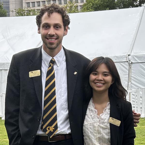 Graduate SGA President Haden Boone and Executive Vice President Kiera Tran. Submitted photo.&nbsp;
