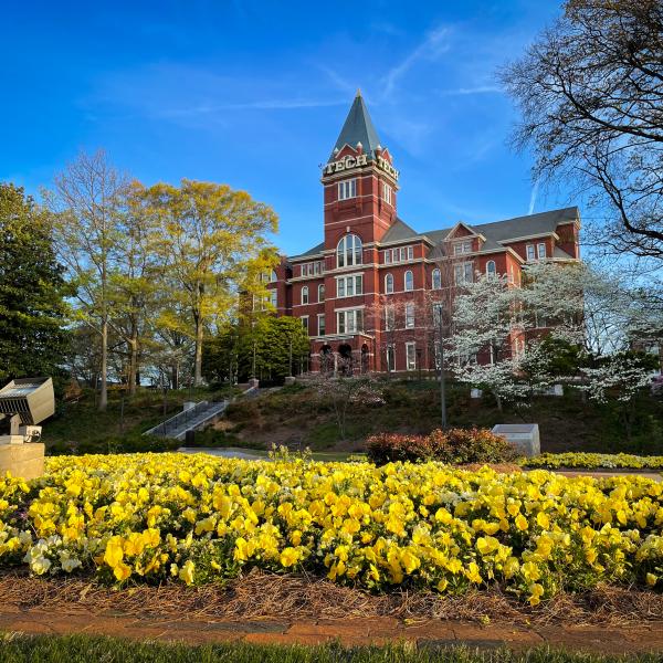 Tech Tower in Spring. Photo: Brice Zimmerman.
