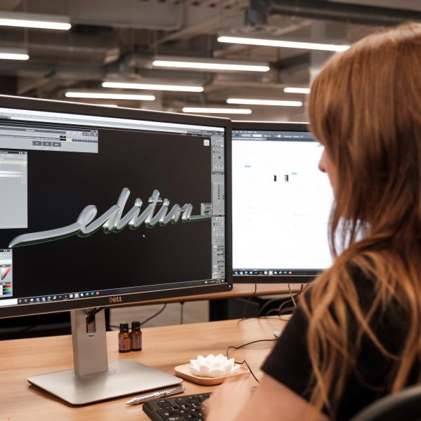 &lt;p&gt;Julia Vorpahl working on a project in the Karma design studio.&amp;nbsp;&lt;/p&gt;
