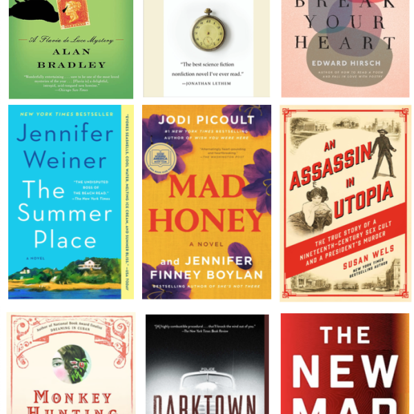 Book jackets for What to Read, Summer 2023
